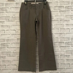Women’s Old Navy gray mini chevron print stretch wide leg dress pants 2